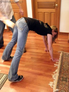 spanking from her father